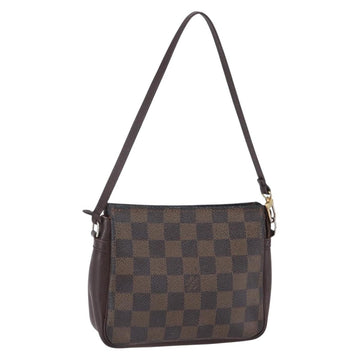 LOUIS VUITTON Damier Ebene Trousse makeup Pouch N51982 LV Auth 152914