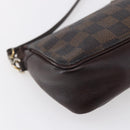 LOUIS VUITTON Damier Ebene Trousse makeup Pouch N51982 LV Auth 152914-9