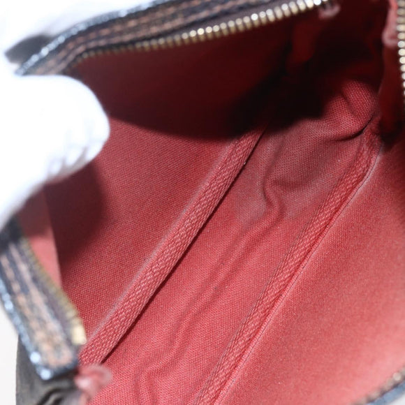 LOUIS VUITTON Damier Ebene Trousse makeup Pouch N51982 LV Auth 152914