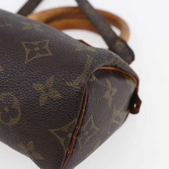 LOUIS VUITTON Monogram Mini Speedy Hand Bag M41534 LV Auth 152919