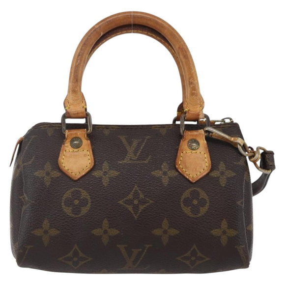 LOUIS VUITTON Monogram Mini Speedy Hand Bag M41534 LV Auth 152919