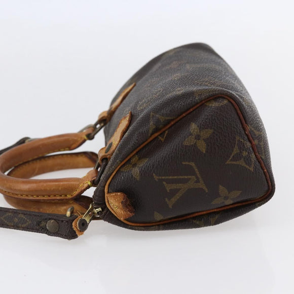 LOUIS VUITTON Monogram Mini Speedy Hand Bag M41534 LV Auth 152919