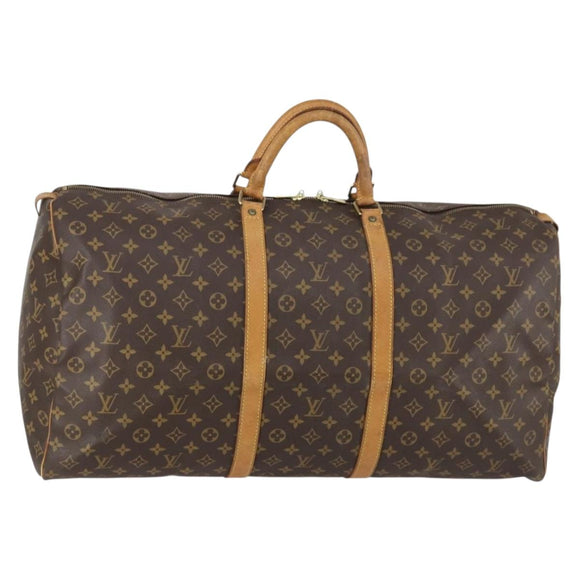 LOUIS VUITTON Monogram Keepall 60 Boston Bag M41422 LV Auth 152924