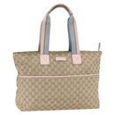 GUCCI GG Canvas Tote Bag Beige Gold 155524 Auth 152928-1