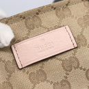 GUCCI GG Canvas Tote Bag Beige Gold 155524 Auth 152928-14