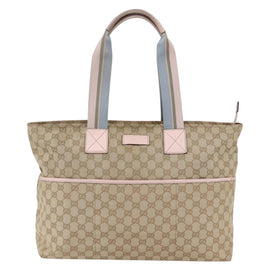 GUCCI GG Canvas Tote Bag Beige Gold 155524 Auth 152928 - 0