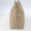 GUCCI GG Canvas Tote Bag Beige Gold 155524 Auth 152928-4
