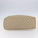 GUCCI GG Canvas Tote Bag Beige Gold 155524 Auth 152928-9
