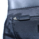 BALENCIAGA Tote Bag Canvas Leather Black Silver Auth 152929-18