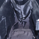 BALENCIAGA Tote Bag Canvas Leather Black Silver Auth 152929-20