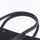 BALENCIAGA Tote Bag Canvas Leather Black Silver Auth 152929-8