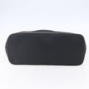 BALENCIAGA Tote Bag Canvas Leather Black Silver Auth 152929-5