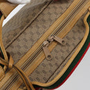 GUCCI Micro GG Supreme Web Sherry Line Bag PVC Beige 012 4864 39 Auth 152930-16