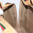 GUCCI Micro GG Supreme Web Sherry Line Bag PVC Beige 012 4864 39 Auth 152930-20