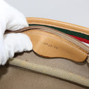 GUCCI Micro GG Supreme Web Sherry Line Bag PVC Beige 012 4864 39 Auth 152930-23