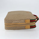 GUCCI Micro GG Supreme Web Sherry Line Bag PVC Beige 012 4864 39 Auth 152930-4