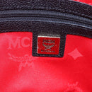 MCM Hand Bag Leather Black Gold Auth 152933-17