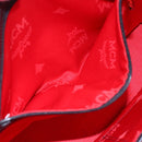 MCM Hand Bag Leather Black Gold Auth 152933-21