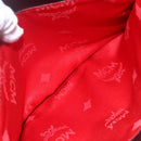 MCM Hand Bag Leather Black Gold Auth 152933-23