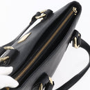 MCM Hand Bag Leather Black Gold Auth 152933-6