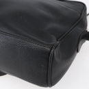 GUCCI Shoulder Bag Leather Black Gold Auth 152934-16