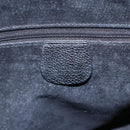 GUCCI Shoulder Bag Leather Black Gold Auth 152934-18