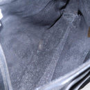 GUCCI Shoulder Bag Leather Black Gold Auth 152934-10