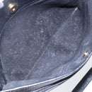 GUCCI Shoulder Bag Leather Black Gold Auth 152934-11