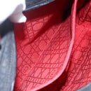 Christian Dior Lady Dior Canage Hand Bag Nylon Black Gold Auth 152936-20