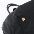 PRADA Hand Bag Nylon Black Gold Auth 152937-14