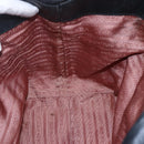 PRADA Hand Bag Nylon Black Gold Auth 152937-20