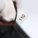 PRADA Hand Bag Nylon Black Gold Auth 152937-12