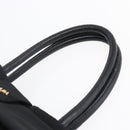PRADA Hand Bag Nylon Black Gold Auth 152937-8