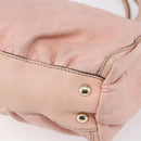 GUCCI GG Canvas Guccissima Abbey Tote Bag Leather Pink Gold 189831 Auth 152938-15