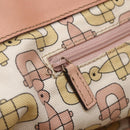 GUCCI GG Canvas Guccissima Abbey Tote Bag Leather Pink Gold 189831 Auth 152938-18