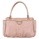 GUCCI GG Canvas Guccissima Abbey Tote Bag Leather Pink Gold 189831 Auth 152938-13