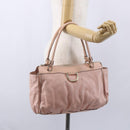 GUCCI GG Canvas Guccissima Abbey Tote Bag Leather Pink Gold 189831 Auth 152938-22