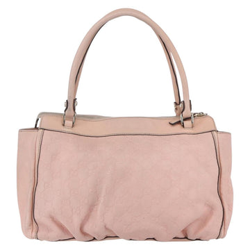 GUCCI GG Canvas Guccissima Abbey Tote Bag Leather Pink Gold 189831 Auth 152938 - 0