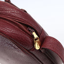 CARTIER Must Line Shoulder Bag Leather Bordeaux Gold Auth 152940-14