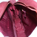 CARTIER Must Line Shoulder Bag Leather Bordeaux Gold Auth 152940-20