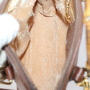 GUCCI Bamboo Hand Bag Leather 2way Brown Gold 007 1014 0231 Auth 152943-17