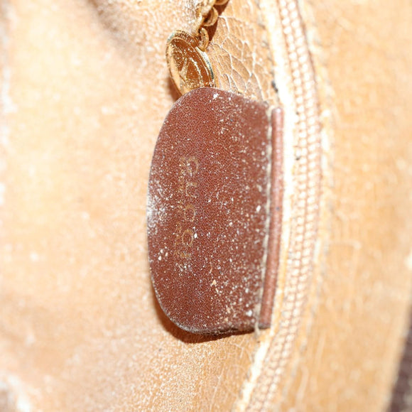 GUCCI Bamboo Hand Bag Leather 2way Brown Gold 007 1014 0231 Auth 152943