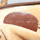 GUCCI Bamboo Hand Bag Leather 2way Brown Gold 007 1014 0231 Auth 152943-23