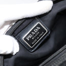 PRADA Shoulder Bag Nylon Black Silver Auth 152945-18