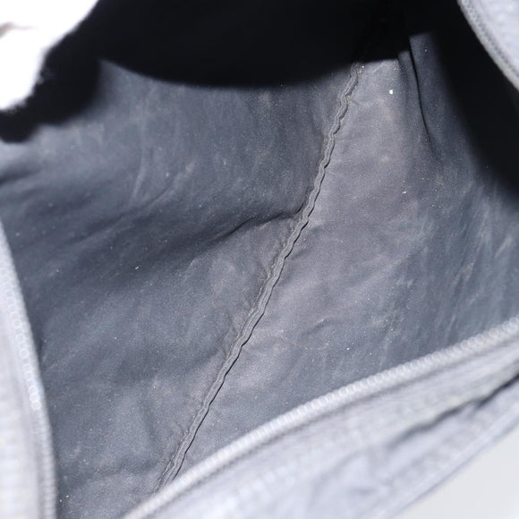 PRADA Shoulder Bag Nylon Black Silver Auth 152945
