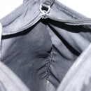 PRADA Shoulder Bag Nylon Black Silver Auth 152945-19