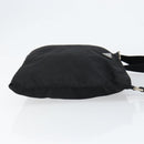 PRADA Shoulder Bag Nylon Black Silver Auth 152945-3