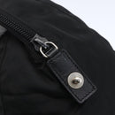 PRADA Hand Bag Nylon Black Silver Auth 152947-10