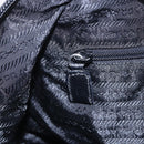 PRADA Hand Bag Nylon Black Silver Auth 152947-19