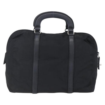 PRADA Hand Bag Nylon Black Silver Auth 152947 - 0